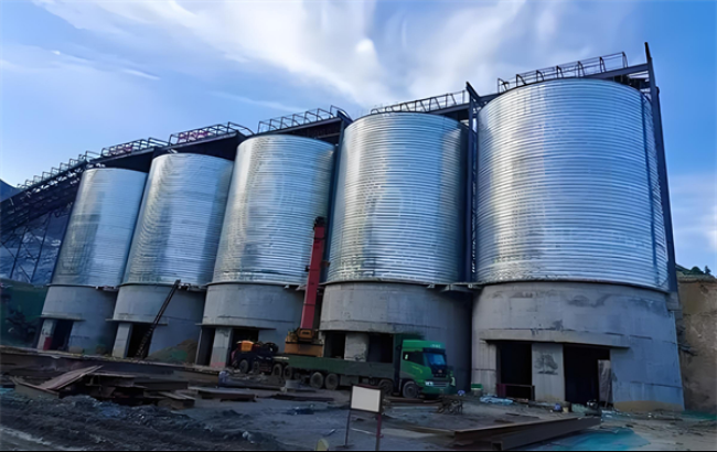 延庆螺旋卷板仓施工现场